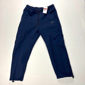 Nike Mens Sportswear Tech Straight Leg Open Hem NWT Pants Blue Sz L Sweatpants